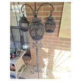 Black Metal Outdoor Candle Holders Hanger