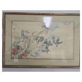 Framed Asian style print