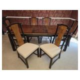 Vintage Dining Table & 6 Dining Chairs