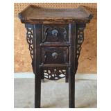 Asian Style Wood Carved Decorative Table 2