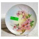 Hand-painted pink dogwood plate by Joni of