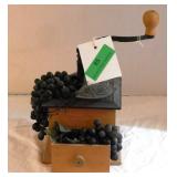 Coffee grinder with removable faux fruit