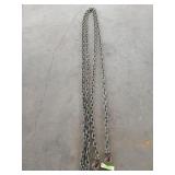 25 ft 5/16" chain w/ 2 hooks