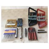 Bolt extractor sets, nut driver and bit kit,