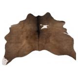 Brown w/ White Natural Brazilian Cowhide