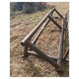 Heavy steel pipe rack 43x165x32 4 and 1/2 q