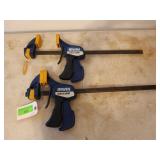 2 - 12" Irwin bar clamps