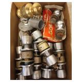 Asst door knobs, 1 7/8" ball, 2" ball, etc