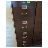 Metal 4 drawer file cabinet 51x18x28