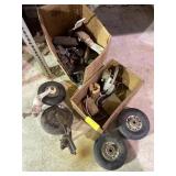 Aircraft tail  wheels, and assorted parts