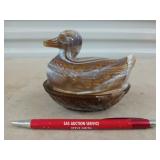 Slag glass duck 2 Pc 4x5x3.25