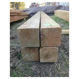 4 pcs 4x4x8 lumber