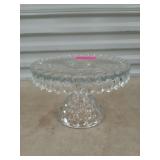 Fostoria American pedestal cake stand 6.5 x 10