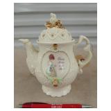 Precious moments teapot 8"