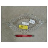 12" glass relish boat