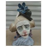 Lladro clown bust 10.5 x 8 x 7