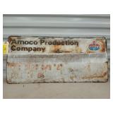 Metal Amoco sign 14x30