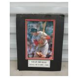 Stan Musial autographed photo 10x8, has damage