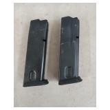 2 Sig Sauer magazines, 40 S&W 12 round