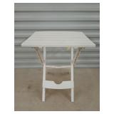 Plastic folding patio table 19.5 x 15 x 17.5