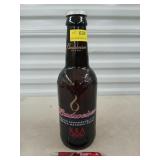 Large glass Budweiser beer bottle 2000 US