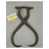 Antique ice tongs