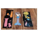 Vintage 1983 Barbie Colorforms Paper doll with