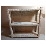 Wicker like 3 tier shelf 18x18x6