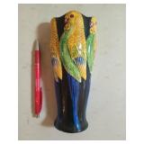 Parrot wall pocket Japan 7.75"