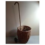 Old wicker shopping basket 15x15 basket size