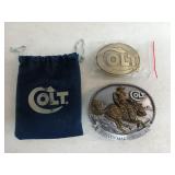 2 Colt belt buckles