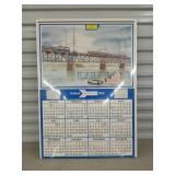 Amtrak 1980 calendar 24x34