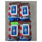 4 packs antibacterial wipes