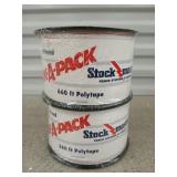 2 pack of 6 strand poly tape, 660 ft each roll