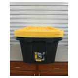 2- 27 gallon Commander storage totes with lids,