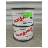 2 pack of 6 strand poly tape, 660 ft each roll