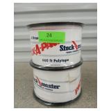 2 pack of 6 strand poly tape, 660 ft each roll