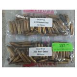 100 pcs .222 Rem brass