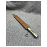 Machete with Leather Scabbard