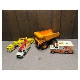 4 Toy Trucks