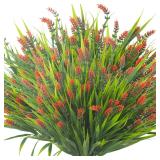 Artificial Plants Outdoor Fake Grass with Flowers