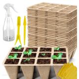 240Cells Seedling Start Trays 20 Pack Peat Pots Se