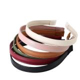 AUDTOPE 6Pcs Soft Simple Leather Headbands for Wom