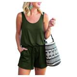 SIZE MEDIUM REORIA Womens Basic Summer Scoop Neck