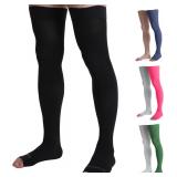 Doc Miller Thigh High Open Toe Compression Hose 20