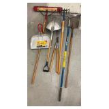 Snow shovel, industrial broom/dust and more