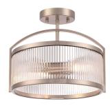 12 in. Gold Semi-Flush Mount