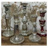 Mercury Glass Candlesticks