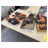 Black and Decker 20V Saws, Drills, Charger
