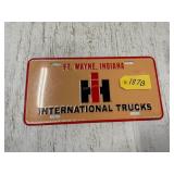 IH Trucks Metal License Plate